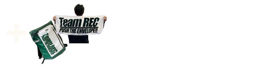 ジュニアにTeamRECバックパック　一般にTeamRECタオルプレゼント
