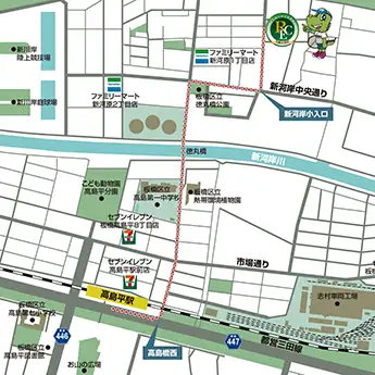 高島平インドアテニススクールの付近地図