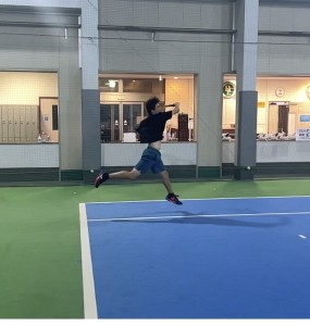 テニスコーチ練習風景【レックテニススクール】