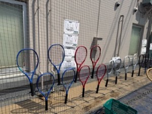 試し打ちしてみましょう【レックテニススクール】